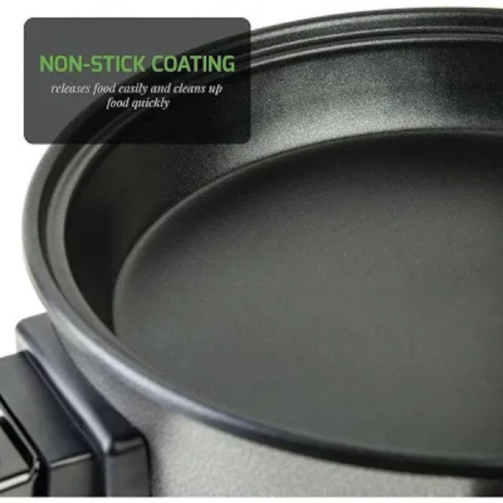Ovente Electric Skillet with Tempered Glass Lid - Picture 7 of 9